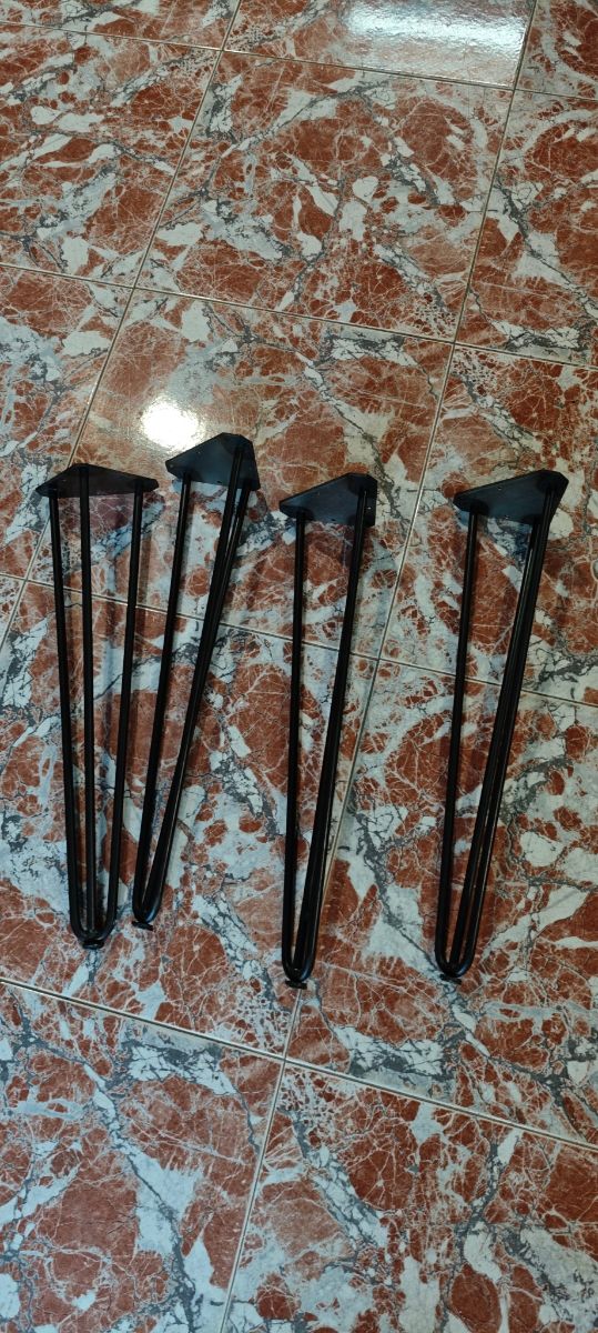 Gambe da tavolo in metallo nero