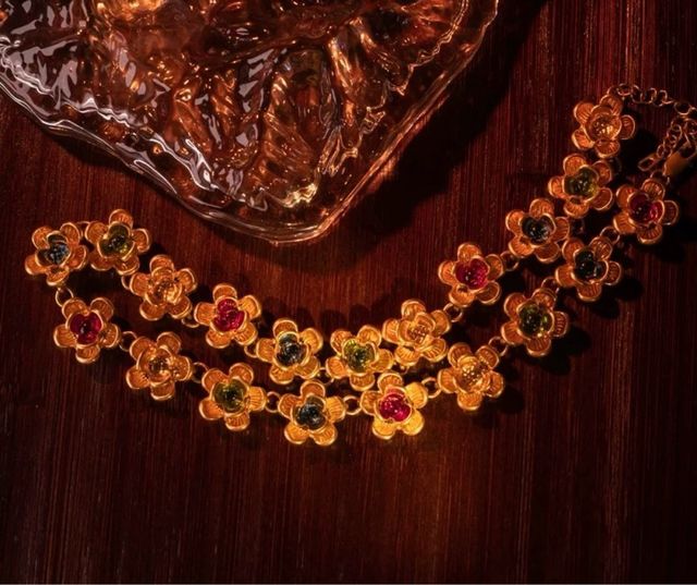 Collana fata del fiore 45+7cm