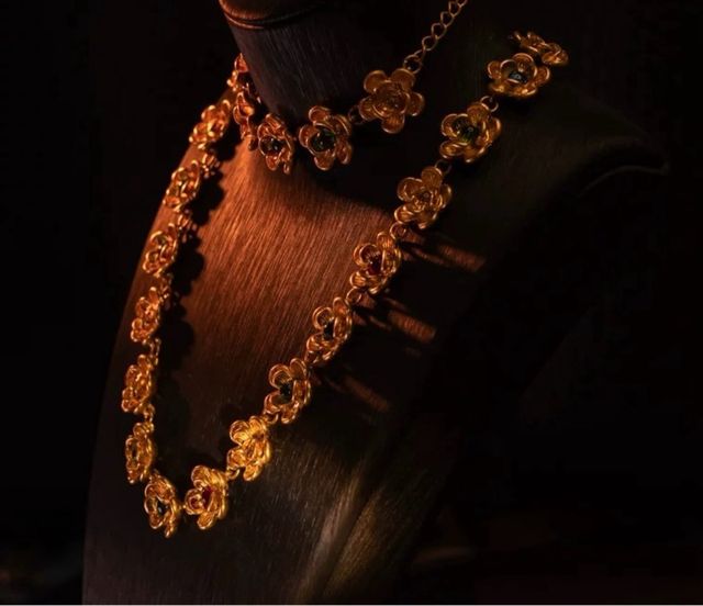 Collana fata del fiore 45+7cm