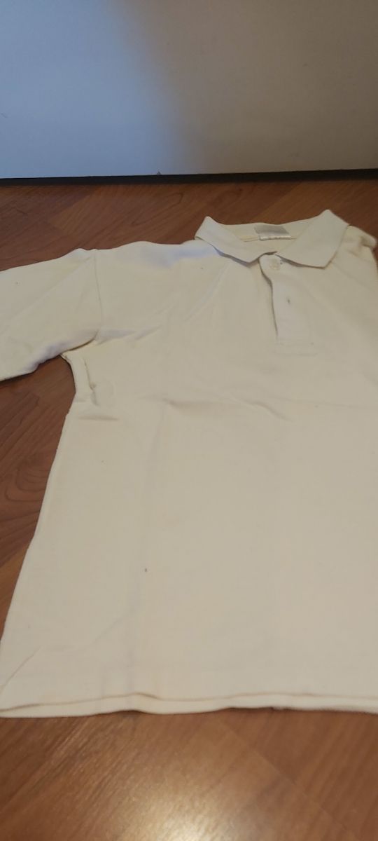 3 polos blanco colegio talla 14