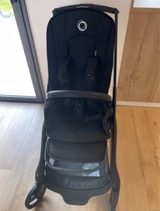 Bugaboo Dragonfly Silla Paseo negra y capazo gris