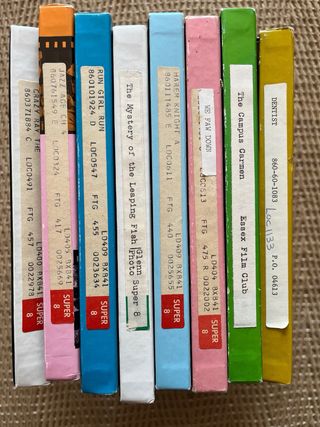 Lote 7 Películas Super 8 Cine Mudo Clásico