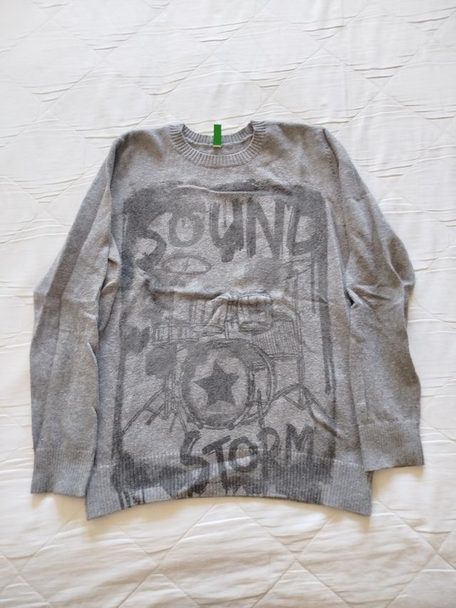 Jersey gris niño 6-7 años