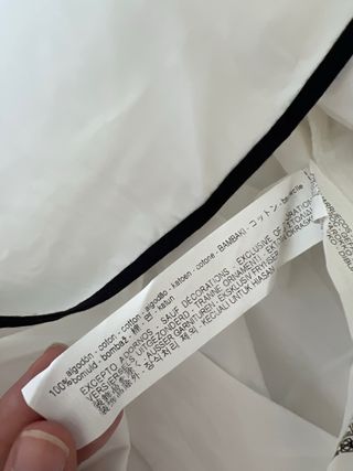 Blusa Zara tirantes volantes blanca negra Talla S