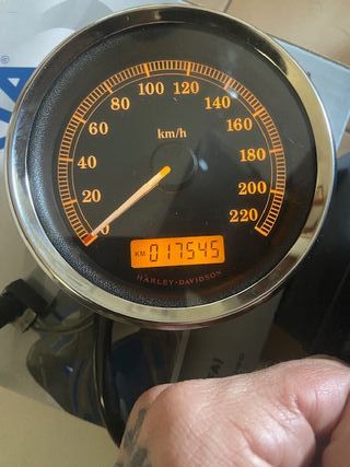 Harley Davidson Cuenta km/h que marca 17.545km 
