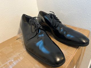 Zapatos de vestir negros charol para caballero
