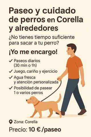 Paseo de perros en Corella – ¡Cuidado y ejercicio 