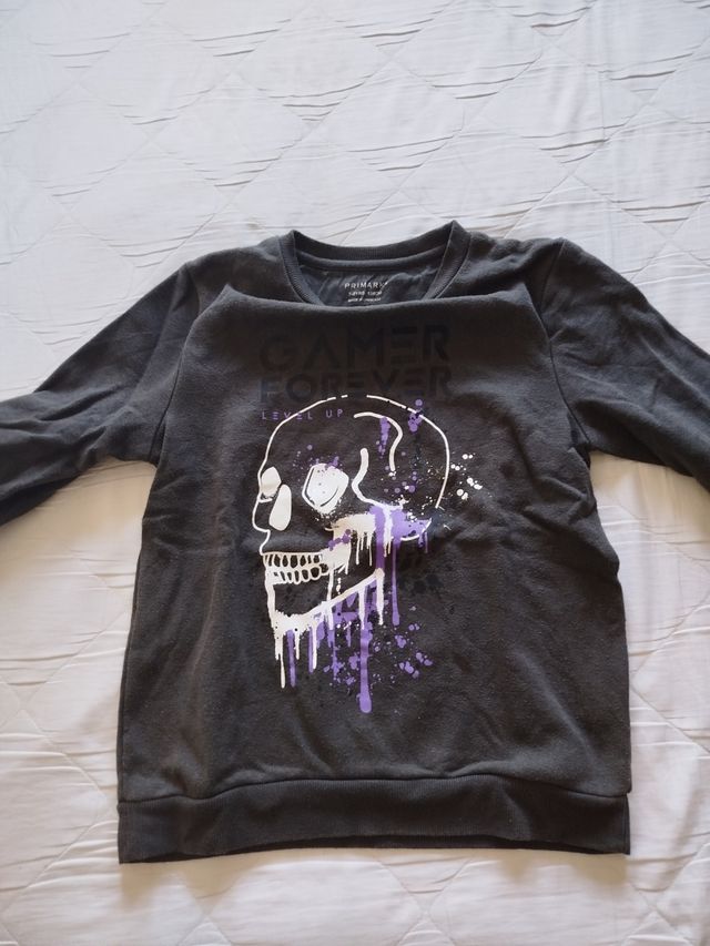 Sudadera niño Primark calavera gamer 6-7 años