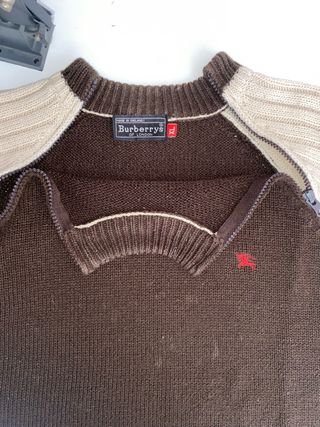 Jersey Burberry Marrón y Beige