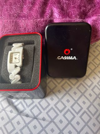 Reloj Casima Mujer Cuarzo Blanco