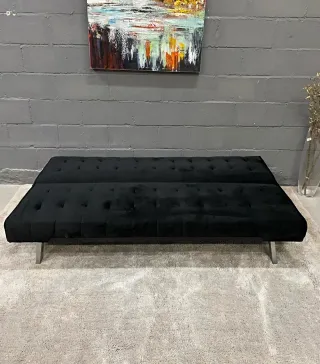 Sofá Cama Nahia Negro Terciopelo