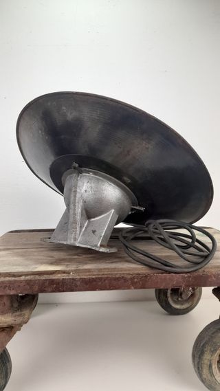 Lampada Industriale Vintage Vetro Metallo