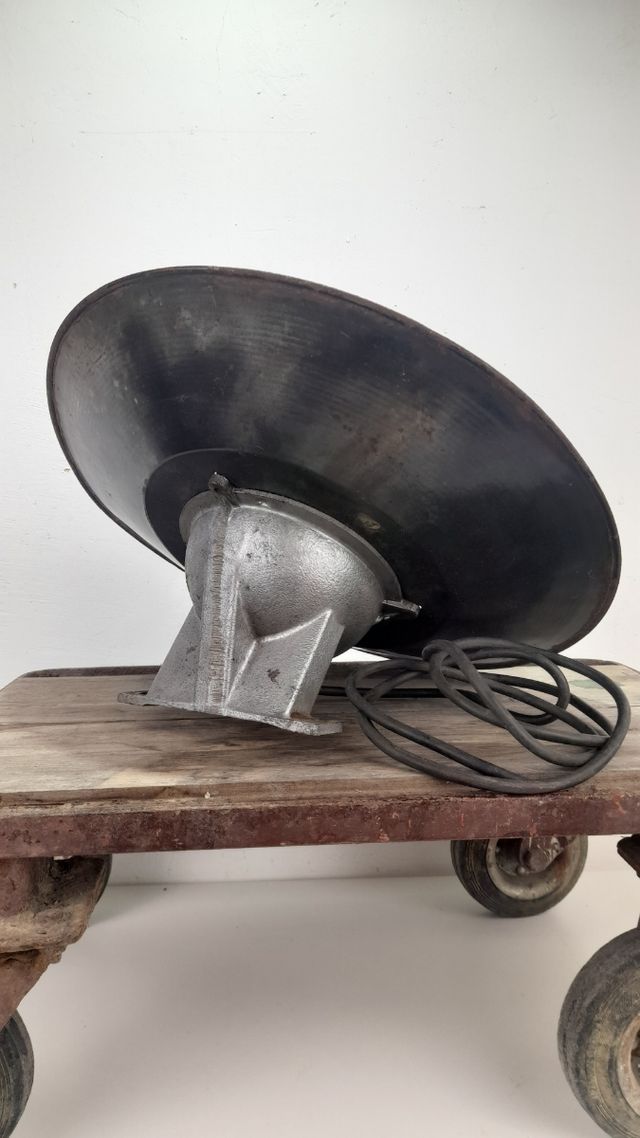 Lampada Industriale Vintage Vetro Metallo