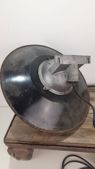 Lampada Industriale Vintage Vetro Metallo