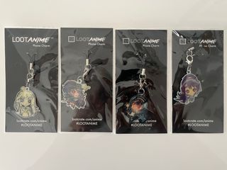 Lote 4 Llaveros Móvil Anime Loot Anime
