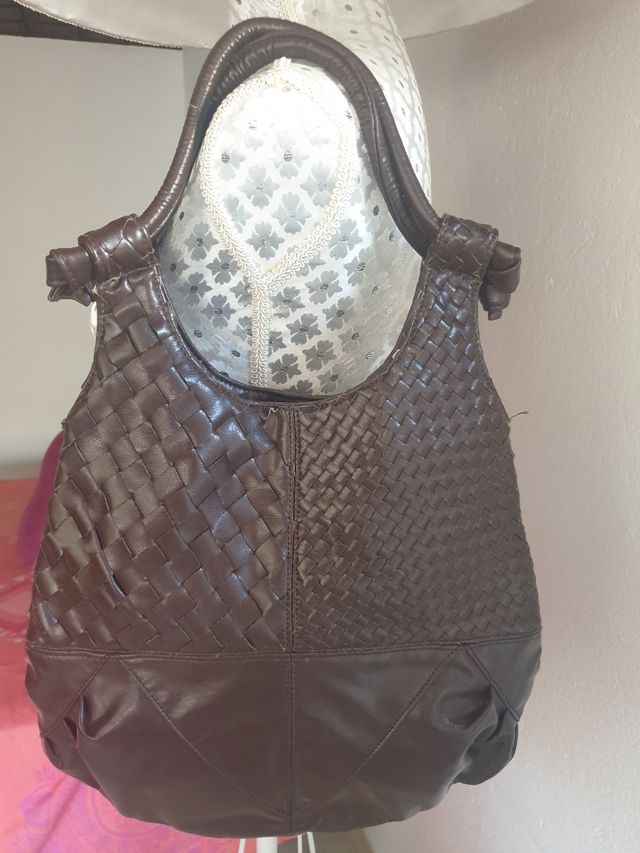 Bolso Volcom tejido marrón