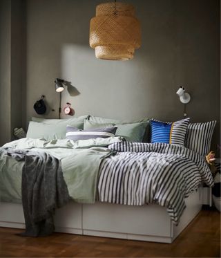 Lámpara de techo IKEA SINNERLIG bambú