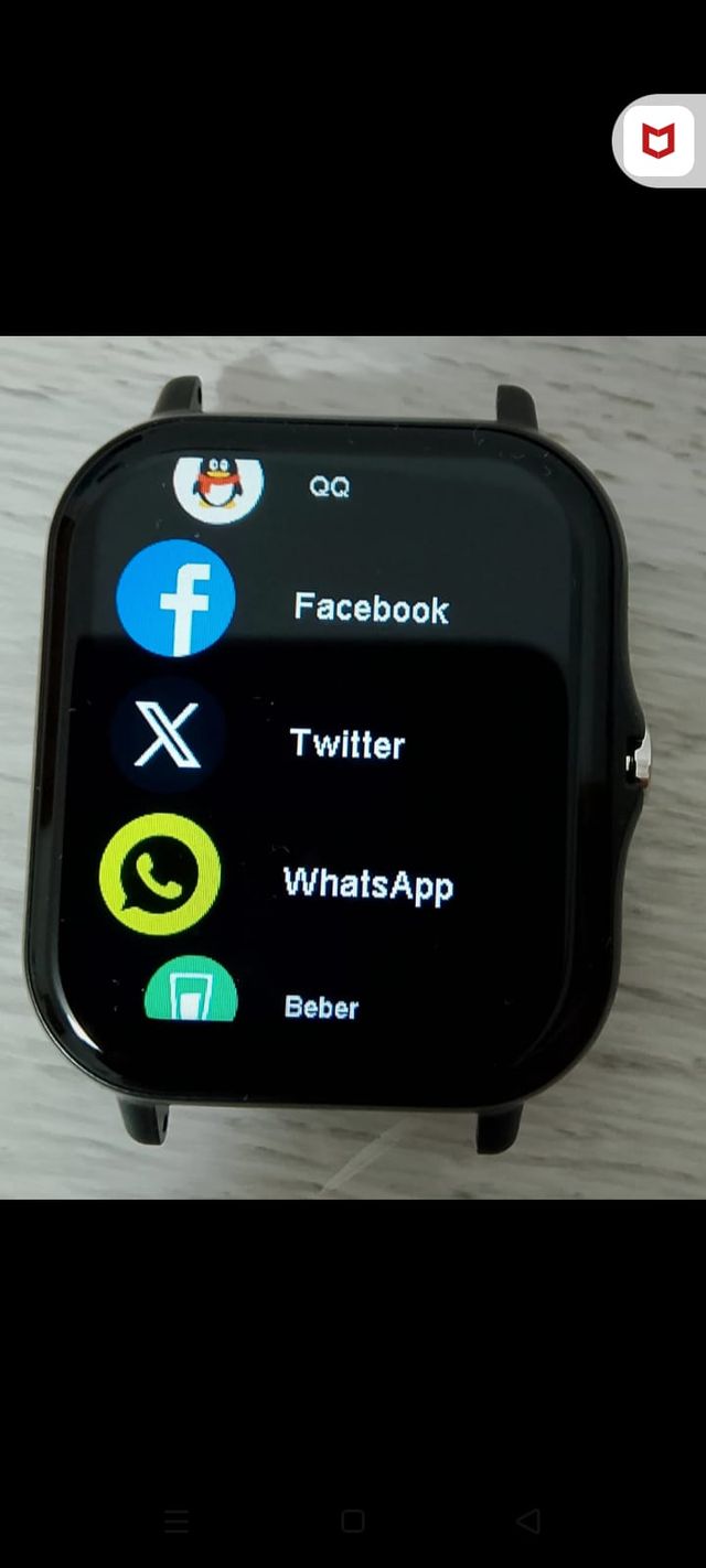 Reloj Inteligente Deportivo Negro