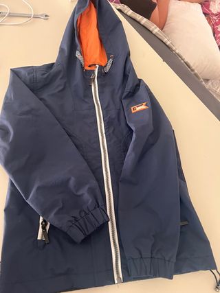 Giacca Primigi blu con cappuccio