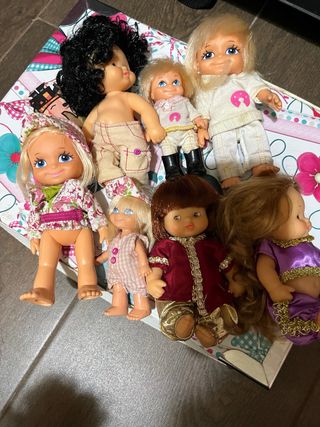 Lote de 7 muñecas Barriguitas