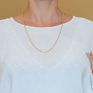 Cadena cordón oro 18k 750 60cm