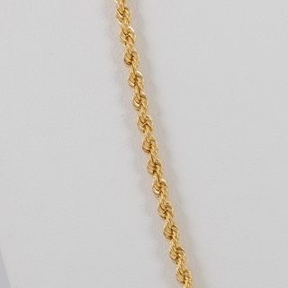 Cadena cordón oro 18k 750 60cm
