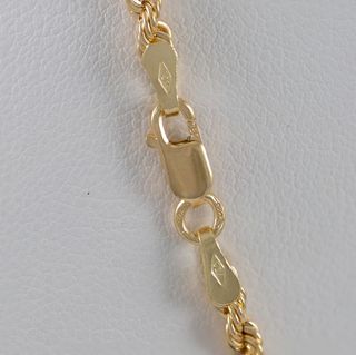 Cadena cordón oro 18k 750 60cm