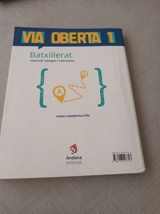 Via Oberta. Valencià. Primer de Batxillerat: Va...