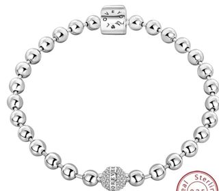 oferta Pulsera Cuentas Pave Plata talla 1