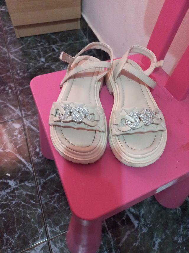 Sandalias Beige Plataforma