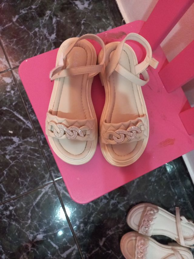 Sandalias Beige Plataforma