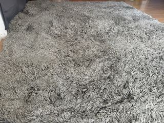Alfombra grande gris 240x170 cm