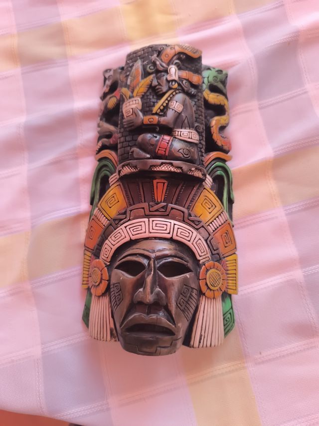 Máscara Cerámica Maya Riviera Maya