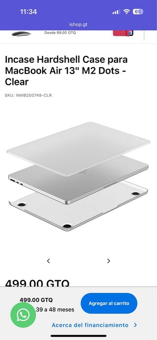 Funda Incase MacBook Air 13 Hardshell