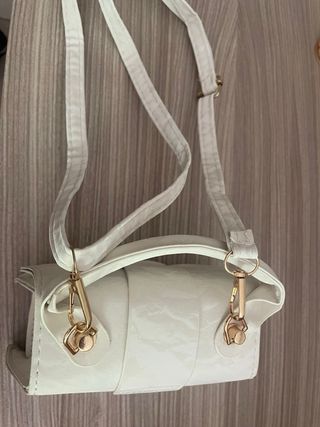 Bolso Mino Diseño Marmolado Blanco