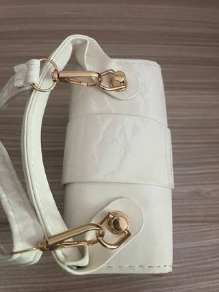 Bolso Mino Diseño Marmolado Blanco