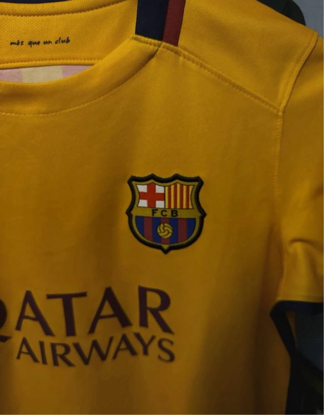 Camiseta FC Barcelona 2015-16 Nike Amarilla