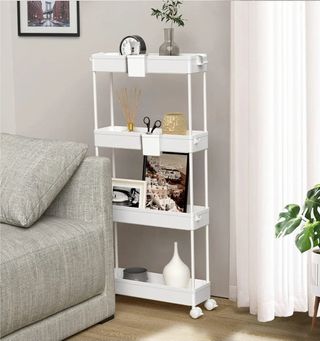 Carrello bianco 4 ripiani