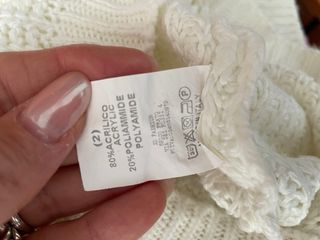 Maglione abito donna lungo bianco S/M