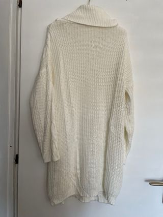 Maglione abito donna lungo bianco S/M