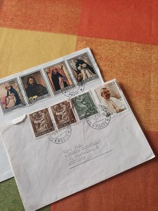 Francobolli Vaticano su busta