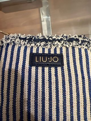 Bolso Liu Jo Rayas Azul y Beige