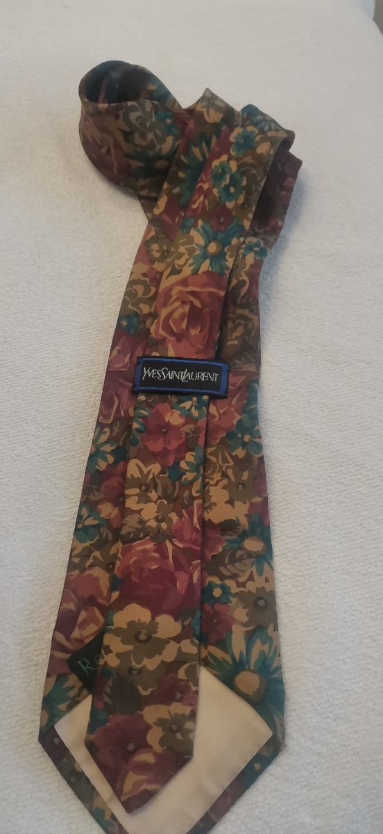 Corbata Seda Yves Saint Laurent Floral