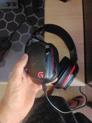 Cuffie Logitech G933+tastiera Dell