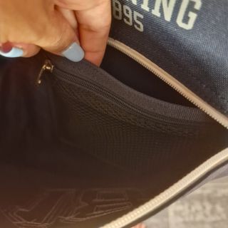 Mochila Reebok Azul e Cinza