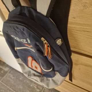 Mochila Reebok Azul e Cinza