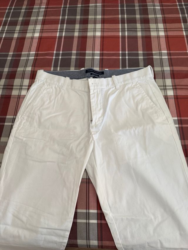 Pantalón Chino Tommy Hilfiger Talla 32x32 Blanco