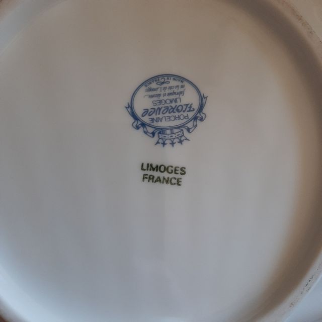 Piatto Limoges a forma di conchiglia