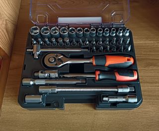Juego de Puntas y Llaves de vaso de 1/4" (42 Uds.)