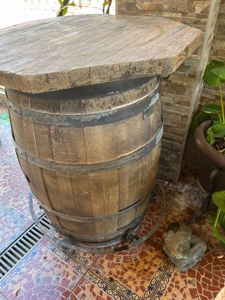 Mesa alta de barril 80cm